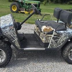E-Z-GO Gas Golf Cart Lifted Custom Wheels