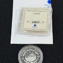 2000 Republic of Liberia Civil War, $20 Silver Coin, American Mint