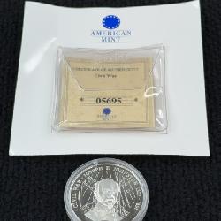 2000 Republic of Liberia Civil War, $20 Silver Coin, American Mint