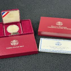 1999 Dolley Madison Commemorative Silver Dollar, Philadelphia Mint, United States Mint