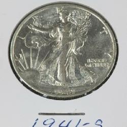1941 Walking Liberty Silver Dollar, San Francisco Mint