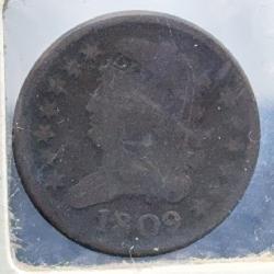1809 Classic Head 1/2 Cent, Philadelphia Mint