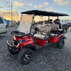 Red Model GC42S 6 Seater Electric Golf Cart (new)