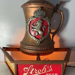 Stroh's Beer Lighted Bar Sign