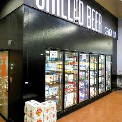13ft X 20ft X 10ft Walk-in Beer Cooler With 6 Glass Doors - No Compressor