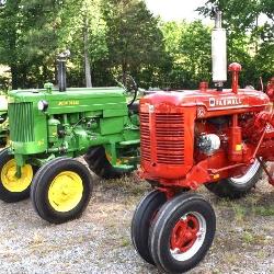 John Deere M & Super C Farmall Tractors