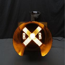 Railroad Crossing Signal With Functional Light