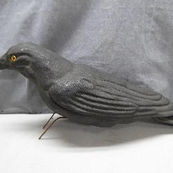 Rare Molded Paper Mache Crow Decoy