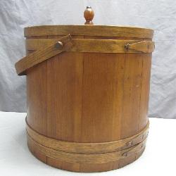 Wooden Ice Cream Churn Bucket With Lid
