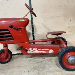 Red Turbo Drive Pedal Tractor Ride-On Toy antique