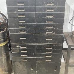 Industrial Metal Multi-Drawer Storage Cabinet