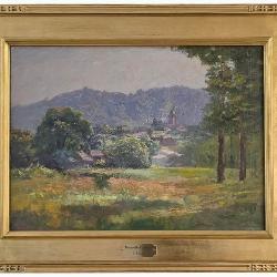 Theodore C Steele 20x28 O/C Brookville Panorama