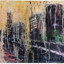 David Padworny 22x30 O/C Cityscape