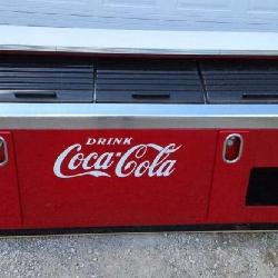Vintage Victor Coca-Cola Cooler With Classic Red