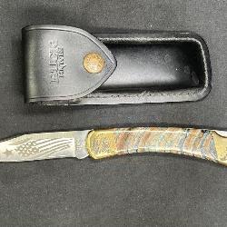 Buck 110 Blue Mammoth Tooth Yellowstone Knife