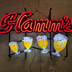 Modern Hamm's Lighted Sign
