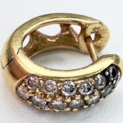 Single 18K & Diamond Earring