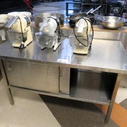 5ft Stainless Cabinet With Sliding Doors - 30in Deep