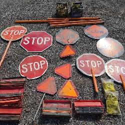 Bulk Lot :Traffic Control Signs, Safety Signs etc