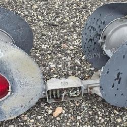 Railroad crossing warning signal lights. 1 Set