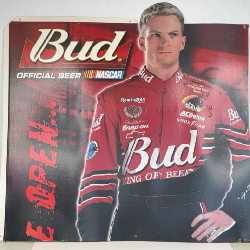 Dale Earnhardt Jr Budweiser NASCAR Cardboard Standee Standup Display