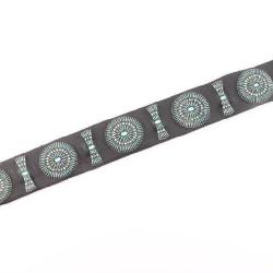 Zuni Petit Point Turquoise Concho Belt