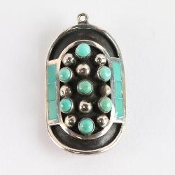 Zuni Turquoise & Sterling Pendant