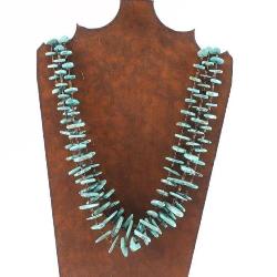 Zuni 3 Strand Turquoise Necklace