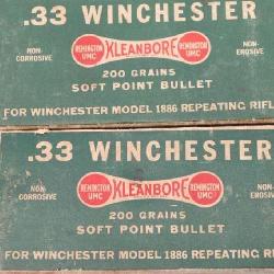 33 Winchester Cartridge Lot