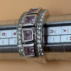 Victoria Wieck Pink Sapphire 925 Size 9 Ring