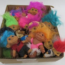 Lot of Vintage Troll Dolls