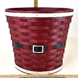 Longaberger Santa Belly Waste Baskets 