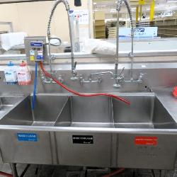 101-inch 3-compartment Sink