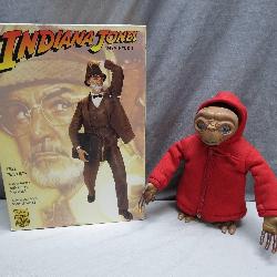 Indiana Jones Vinyl Kit and 2000 E.T. Toy
