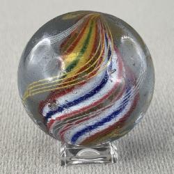 Swirl Glass Marble W/ Solid Core, Appr. 2 1/4”D