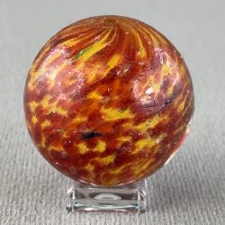Onionskin Mica Glass Marble, Appr. 2”D