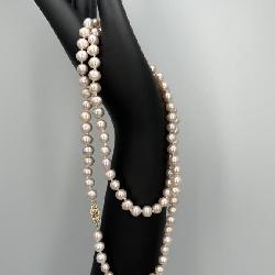 14k JCM 22' Pale Pink  Pearl Necklace
