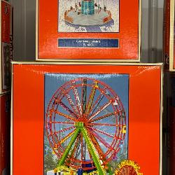 #62 Lot of 2 incl. Lionel Lines Operating Ferris Wheel NIB (Lionel #6-14110) and Carnival Swing NIB 