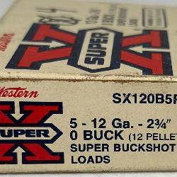 Winchester Super-X 12 Ga 0 Buck 4 Rounds