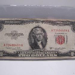 1953-B Series Red Seal $2 Note