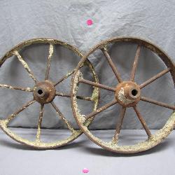 Iron Spoked Wagon Wheels