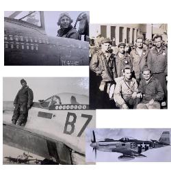 6 pc 374th/361st Fighter Squadron Personal WWII US