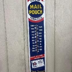 Mail Pouch Porcelain Thermometer