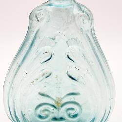 Early American Historical Scroll Flask