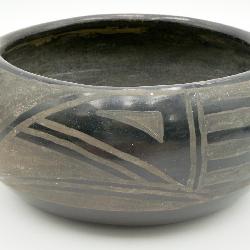Native American Blackware Pottery Bowl