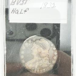 1832 Capped Bust 50C Half Dollar 89.2% Silver