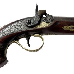 Original & Rare Antique Henry Deringer Philadelphia .44 CAL Derringer Percussion Pistol