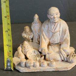Rare Teamaster Sculpture Edo Period
