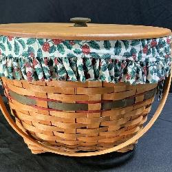 Large Longaberger Sleigh Bell Basket 1994