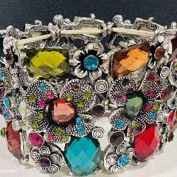 MULTICOLOR CRYSTAL BANGLE